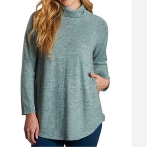 Everly Grey dusty sage maternity tirtle neck sweater, XS, NWT